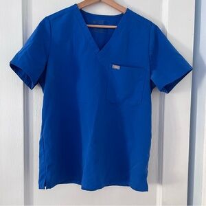 Figs Royal Blue Catarina One-Pocket Scrub Top